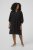 Kaffe Curve Dina Dress Black Deep - Midi jurken - 
