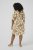 Kaffe Curve Marla Dress Oak Chalk Leaf - Midi jurken - 