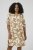Kaffe Curve Marla Dress Oak Chalk Leaf - Midi jurken - 