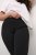 Kaffe Curve Jenna Uitlopende legging Diepzwart - Jeans & Broeken in Grote Maten – Plus Size - 