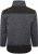 Kam jeans KV133 Twisted Marl Fleece Jacket Black - Jassen - Grote Maten Herenjassen