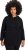 Ulla Popken Teddy Fleece Hooded Zip Neck Sweatshirt Black - Sweaters & hoodies - 