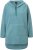 Ulla Popken Teddy Fleece Hooded Zip Neck Sweatshirt Ice Green - Sweaters & hoodies - 