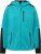 Ulla Popken Contrast Inserts Sweater Knit Hoodie Aquamarine - Sweaters & hoodies - 