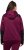 Ulla Popken Contrast Inserts Sweater Knit Hoodie Blackberry - Ulla Popken - 