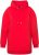 Ulla Popken Back Print Kangaroo Pocket Hoodie Hibiscus Red - Sweaters & hoodies - 