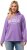 Ulla Popken City Name Graphic Hoodie Light Purple - Sweaters & hoodies - 