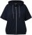 Ulla Popken Short Sleeve Zip-Up Hoodie Navy - Sweaters & hoodies - 