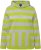 Ulla Popken Mixed Stripe Long Sleeve Hoodie Apple Green - Sweaters & hoodies - 