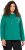 Ulla Popken Face Graphic Long Sleeve Hoodie Emerald Green - Sweaters & hoodies - 