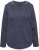 Ulla Popken Open Edged Long Sleeve V-Neck Hoodie Navy - Sweaters & hoodies - 