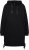 Ulla Popken Longline Lace Up Hoodie Black - Sweaters & hoodies - 
