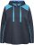 Ulla Popken Waffle Pique Contrast Color Hoodie Navy - Sweaters & hoodies - 