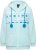 Ulla Popken Plush Alpine Striped Motif Loungewear Hoodie Baby Blue - Sweaters & hoodies - 