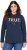 Ulla Popken TRUE Lettering Hoodie Navy Blue - Sweaters & hoodies - 