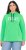 Ulla Popken TRUE Lettering Hoodie Mint Green - Sweaters & hoodies - 