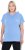 Ulla Popken Quick Drying Short Sleeve Hoodie Light Blue - Sweaters & hoodies - 