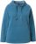 Ulla Popken Rhinestone Drawstring Moon Wash Hoodie Teal - Sweaters & hoodies - 