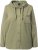 Ulla Popken Mixed Texture Button Down Hoodie Pond Green - Sweaters & hoodies - 