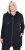 Ulla Popken Contrast Piping Zip-Up Hoodie Black - Sweaters & hoodies - 