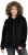 Ulla Popken Teddy Fleece Zip-Up Hoodie Black - Sweaters & hoodies - 