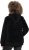 Ulla Popken Teddy Fleece Zip-Up Hoodie Black - Sweaters & hoodies - 