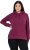 Ulla Popken Relaxed Fit Long Sleeve Hoodie Dark Berry - Sweaters & hoodies - 