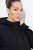 Ulla Popken Mix Fabric Reflective Trim Zip Hoodie Black - Sweaters & hoodies - Warme Sweatshirts, Hoodies & Truien