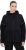 Ulla Popken Mix Fabric Reflective Trim Zip Hoodie Black - Sweaters & hoodies - 
