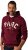 JP1880 Hoodie with Embroidery Aubergine - Sweaters & hoodies - Sweaters & Hoodies Grote Maten Heren