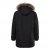 Men Plus Parka With Fur Hood Black - Jassen - Grote Maten Herenjassen