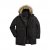 Men Plus Parka With Fur Hood Black - Jassen - Grote Maten Herenjassen