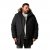 Men Plus Parka With Fur Hood Black - Jassen - Grote Maten Herenjassen