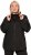 Ulla Popken Lightweight Rain Jacket Black - Jassen - 