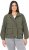 Ulla Popken Cargo Style Elastic Hem Jacket Olive Grey - Jassen - 