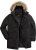 Men Plus Parka With Fur Hood Black - Jassen - Grote Maten Herenjassen
