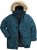 Men Plus Parka With Fur Hood Dark Green - Jassen - Grote Maten Herenjassen