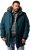 Men Plus Parka With Fur Hood Dark Green - Jassen - Grote Maten Herenjassen