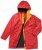 Ulla Popken HYPRAR Triple Function Contrast Trim Quilted Lining Jacket Salsa Red - Jassen - 