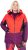 Ulla Popken HYPRAR Performance Colorblock Ski Jacket Coral - Jassen - 