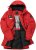 JAY-PI Warm Quilted Parka Dual Function Windproof and Water Repellent Red - Jassen - Grote Maten Herenjassen