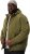 STHUGE Bomber Jacket With Hood Green - Jassen - Grote Maten Herenjassen