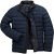 JP1880 Jacket Quilted Stand-up Collar Navy - Jassen - Grote Maten Herenjassen