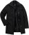 JP1880 Business Coat Zip-out Panel Black - Jassen - Grote Maten Herenjassen