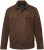 JP1880 Leather Jacket Nubuck Shirt Collar Brown - Jassen - Grote Maten Herenjassen