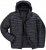 JAY-PI Lightly Quilted Jacket with a Hoodie Black - Jassen - Grote Maten Herenjassen