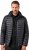 JAY-PI Lightly Quilted Jacket with a Hoodie Black - Jassen - Grote Maten Herenjassen