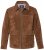JP1880 Leather Jacket Genuine Cowhide Brown - Jassen - Grote Maten Herenjassen