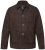 JP1880 Leather Jacket Goat Suede Shirt Collar Dark Brown - Jassen - Grote Maten Herenjassen
