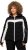 Ulla Popken HYPRAR Chevron Stripe Triple Function Quilted Fully Lined Ski Jacket Black - Jassen - 
